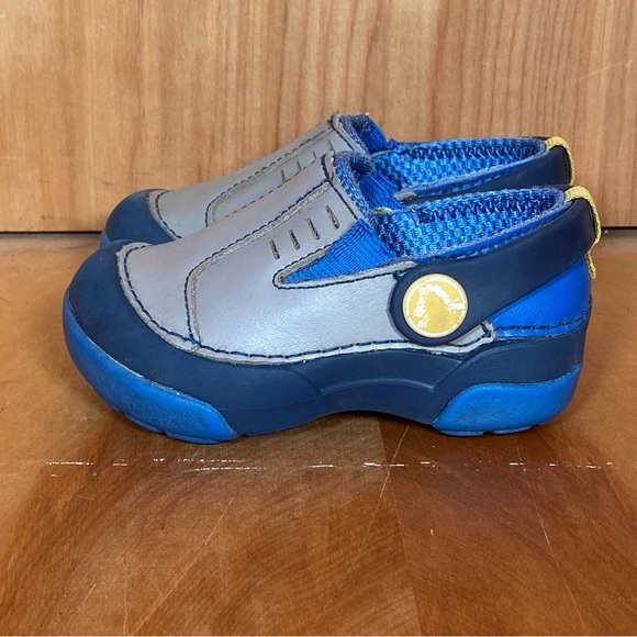 Baby 5 Crocs Sneakers Blue Yellow TSS0165 - Picture 3 of 8